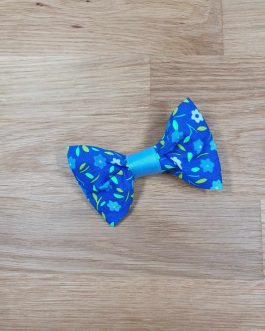 Barrette Nœud Petit Pan bleu (taille M)