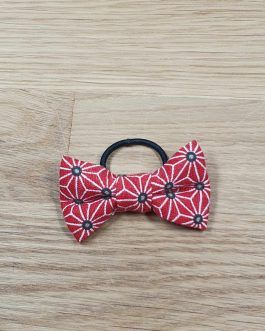 Mini Élastique Nœud Saki rouge