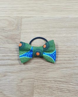 Mini Élastique Nœud wax bleu vert